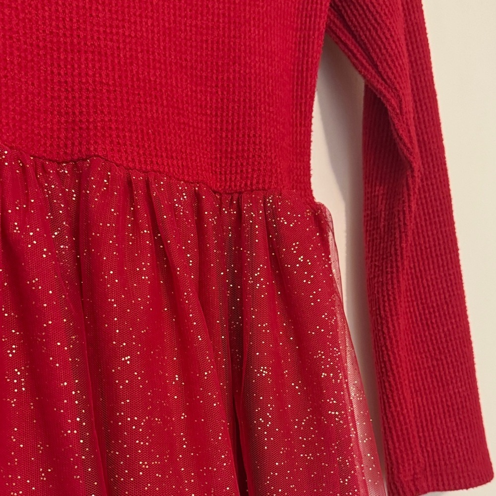 Cat & Jack Vibrant Red Knit Top - Picture 3 of 5